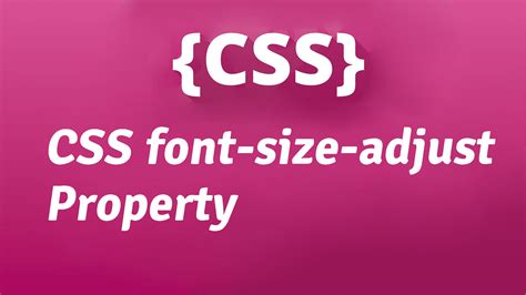 Css Text Size Property 2023
